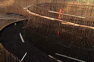 丽水砼烟囱新建施工现场